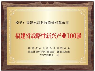 福建省戰(zhàn)略性新興產(chǎn)業(yè)100強(qiáng)